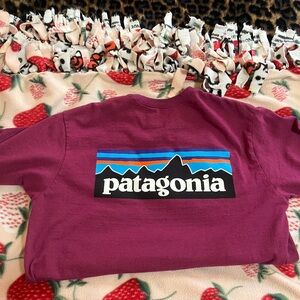 Patagonia Purple Short Sleeve Tee